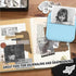 Pocket Printer for iPhone/Android, Wireless Mini Sticker Printer with 10 Rolls Thermal Paper, Portable, Blue