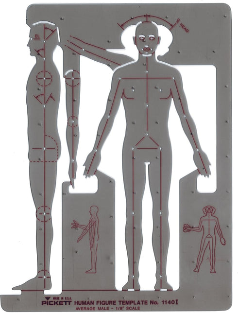 Pickett Male Human Figure Template (1140I) by Pickett