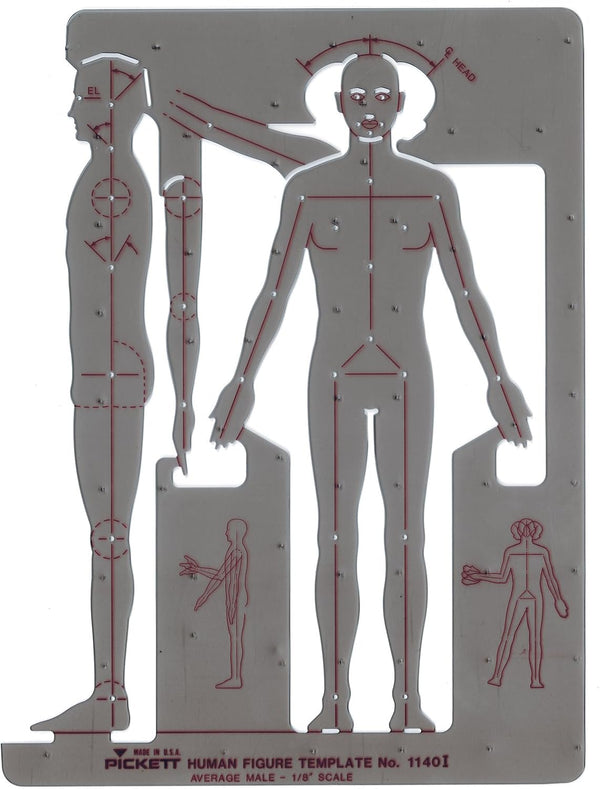 Pickett Male Human Figure Template (1140I) by Pickett