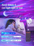Projector,300+Lighting Bedroom,15 Northern Lights Modes Galaxy Projector for White Noise&Bluetooth Galaxy Projector