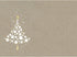 Tree-Free Greetings Holiday Greeting Cards, White Christmas Tree, Vintage Brown Recycled Paper, Boxed Note Card Set,