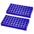 YOKIVE 2Pcs Tube Rack Holder, Polypropylene | Great for 1.5ml, 2ml Lab Test Tube (Blue, 50-Sockets)