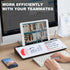 Small Glass Desktop Whiteboard Dry-Erase Board - Computer Keyboard Stand with Drawer, Desk Organizers