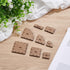 8 3D PLIGREAT Pcs Brick Tile Templates, Wood Laser Cut House with Square, Quarter-Circle, Rectangular Shape DIY
