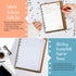 Rancco A6 Planner Inserts To Do List, 90 Pages Colorful 6-Ring Loose-leaf Refills with Divider, Pouch, Ruler
