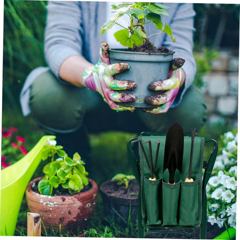 Garden Kneeler Tool Pouch for Easy Access to Gardening Tools Storage Bag for Garden Kneeler Stool for Gardeners