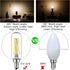 LiteHistory E12 led Bulb 6W Equivalent E12 Candelabra Bulb 60 watt Neutral White 4000K AC120V 600LM Dimmable T6 T25 for Chandeliers,Ceiling Fan and Wall sconces Pack of 6 by LiteHistory