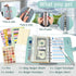 Budget Binder with Zipper Envelopes, Ginmlyda Cash Envelopes for Budgeting Money Saving Binder with Budget Sheets, Zipper PVC Pockets, Cash Envelopes, Stickers & Pen, Money Binder Organizer for Cash by GINMLYDA