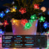 Vruxuri 60 LED Solar String Lights Outdoor Waterproof Flower Fairy Lights for Garden Fence Patio Yard Christmas Tree