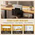 Desk Side Storage, Steel Side Desk Organizer, Clamp on Laptop Mount with Magnetic Pen Holder, No Drill Under Desk