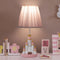 HERBESTBAY Kids Table Lamp, Adorable 14 Inch Castle Style Kids Desk Lamp, Pink