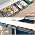Under Desk Table Drawer Storage Organizer, 3 Pack Slide Out Drawers for Hidden Desktop Storage