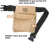 Custom LeathercraftIP489X Suede Tool Bag & Poly Web Belt, 3 Pocket , Tan by Custom Leathercraft
