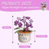 Cozy Forget Me Not Flower Lamp - Purple Crochet Artificial Flowers with Night Light, Cordless Table Lamp, Home Decor