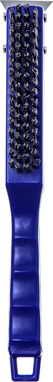 4067100 11.38 Inches, SPARTA Flo-Pac Plastic Kitchen Brush, Grill Cleaning Brush, Griddle Brush With Scraper