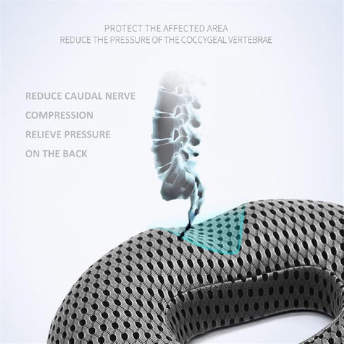 GQABXKDQO Tailbone Seat Cushions for Office Chairs - Memory Foam Orthopedic Seat Cushion - Pain Relief Coccyx Cushion
