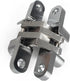 Zinc Alloy Hidden Door Hinge (0-180 Opening Angle) Hardware Accessories (Silver - Small)
