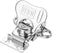 Yetaha Butterfly Twist Latch Spring Loaded Toggle Clamp Toolbox Lock Hasp Rotary Clasp (2.20" X 2.09" Silver)