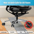 Heavy Duty Office Chair Wheels, Replaces Mat Rubber Casters for Hardwood Floors and Carpet, Set of 5