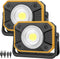 sunzone Rechargeable LED Work Light,Portable Flood Light with Magnetic Base,Super Bright Waterproof Job