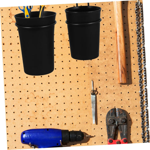 4pcs Set OUNONA Pegboard Tool Organizers Hooks Versatile Storage for Screws and Wrenches Easy Mounting Garage Wall