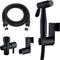 Matte Black Senhozi Toilet Bidet Sprayer, Sprayer Attachment with Stainless Steel Hose