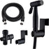 Matte Black Senhozi Toilet Bidet Sprayer, Sprayer Attachment with Stainless Steel Hose