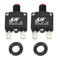 5 Amps Thermal Circuit Breakers 125/250V AC 32V DC Push Button Manual Reset, 2 Pack