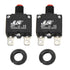 5 Amps Thermal Circuit Breakers 125/250V AC 32V DC Push Button Manual Reset, 2 Pack