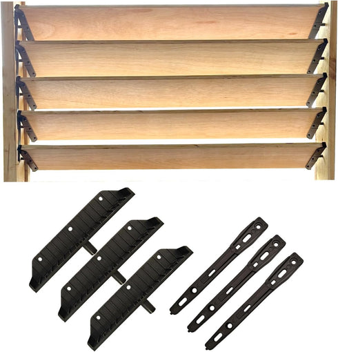 Generic Louver Hardware System for Blinds and shutters, Sunblind System Brackets, Louver Hardware
