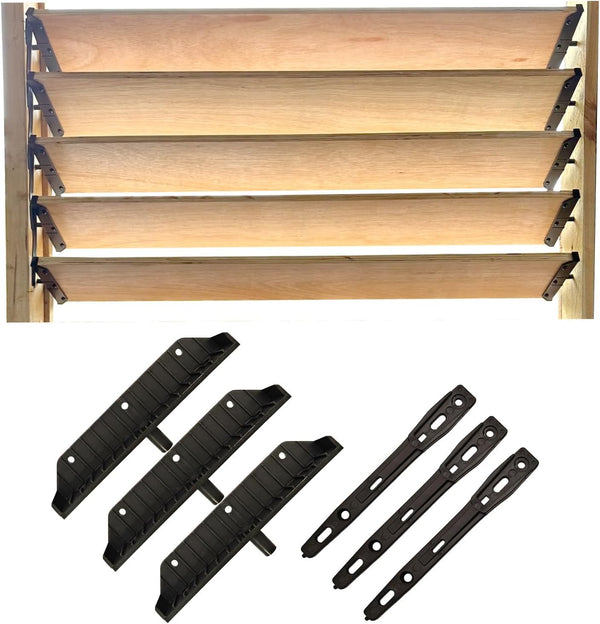 Generic Louver Hardware System for Blinds and shutters, Sunblind System Brackets, Louver Hardware