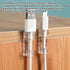 Generic Cord Clips - Clear Adhesive Wire Holder Organizer | Cord Holders | Home Wall Nightstand Table Bedside Bedroom