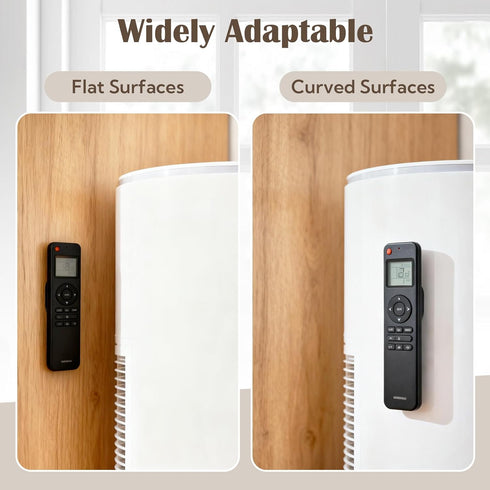 VZZNN 20 Pack (5 Magnetic Remote Control Holder Wall Mount Colors), Self Adhesive TV Remote Holder No Drill for Home