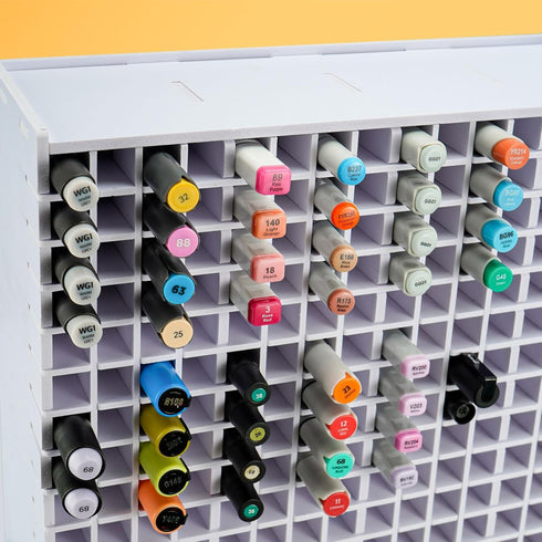 SANFURNEY Marker Pen Organizer Holder for 240 Markers - Craft Art Supply Storage Rack for Home Classroom Office