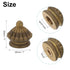 PATIKIL 25 25mm 1 Set x Lamp Finials Caps Knob, Solid Brass Lamp Shade Top Decoration Screw Cap Nuts with Brass
