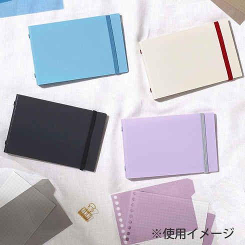 Maruman FM63-52 Loose Leaf Binder, Mini Size, Into One Plus, 5 Holes, Light Blue