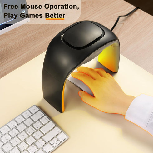Desk Mouse Pad Hand Warmer, 110v 100w Heated Mouse Pad, Energy Efficient Ceramic Office Desk Heater - Black