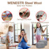 Steel Wool Mice Control - 2 Pcs 2.36"×9.84Ft for Wall Hole/Gap Filler, Keep Animals Away from Cracks and Vents
