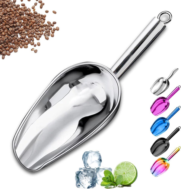 Ytaxcpvud Metal Ice ScoopKitchen Ice Scooper for Ice Maker,Stainless Steel Small Ice Scooper