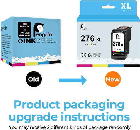 Penguin 276XL Remanufactured Ink Cartridges for Canon PIXMA TS3722 TS3720 TS3522 TS3520 TR4720 TR4722 TR4725 (1 Color)