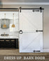 10 Barn Sliding Door Decorative Corner Bracket in Gate Hinge Garage Door Strap Hinges Matte Black Rustic I Brackets