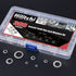 Hilitchi 300-Pcs Assortment Kit of 304 Stainless Steel External Tooth Star Lock Washers - M2.5 M3 M4 M5 M6 M8 M10 M12