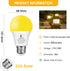 EvaStary Dusk to Dawn Yellow Bug Light Bulbs Outdoor, A19 LED Yellow Bulb for Porch Lights, 4 Pack