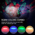Cute Horses Projector with 10H Timer, RGBW LED Horse Night Light, 360 Rotation USB/Battery Operated Gifts for Kids