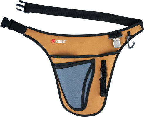 KUNN Garden Tool Waist Belt, 4 Deep Pockets Tool Apron for Gardening, Electricians, Florists, Plumbing