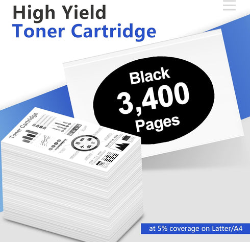 MLT-D116L High Yield Toner Cartridge - 1 Pack, Black Replacement for Samsung 116L D116L (Xpress M2625D M2675FN)