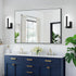 JERANDO 6000K Modern LED Acrylic Wall Sconce, Black Indoor Wall Light Fixtures, Cold White Wall Mounted Lamp, Wall