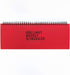 PAPERIAN Brilliant Weekly Scheduler, Wirebound Undated Weekly Planner Pad (Red)