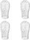 4-Pack 3.5" Expandable Aluminum Downspout Gutter Guards, Leaf & Debris Filter Strainers to Prevent Blockages