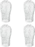4-Pack 3.5" Expandable Aluminum Downspout Gutter Guards, Leaf & Debris Filter Strainers to Prevent Blockages